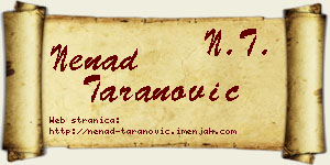 Nenad Taranović vizit kartica
